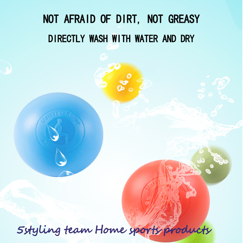 Producentens direkte sælgende silikonrehabiliteringsmassagebold, stretch-yoga, fitness-massage, enkeltkuglemuskulatur, afslappende plantar fascialkugle