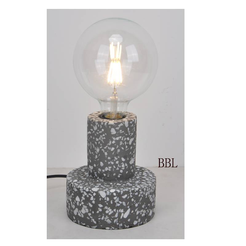 Naturlig beton mosaci rundbordslampe