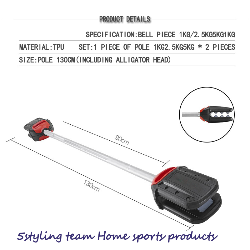 Krokodille mundvægtsdragt husholdning dykning squatting rodning mænd og kvinders generelle vægtløftning TPU barbell skive