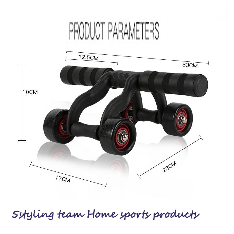 Producenten leverer direkte bærer firehjulede sunde mavehjulets fitnessudstyr hjemmekontor praktisk fitnessudstyr