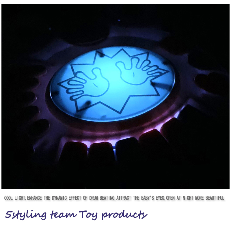 Børnemusik, belysning, hånd klapping, elektronisk orgel, telefon, tromme, børnesang, uddannelsesmæssig sans, børns legetøj til tidlig uddannelse