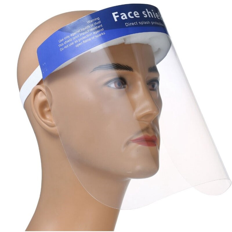 Plastic Face Shield Anti-Saliva Winddefly Dufttag Safety Face Shield Fuld Facial Cover Mænd Kvinder