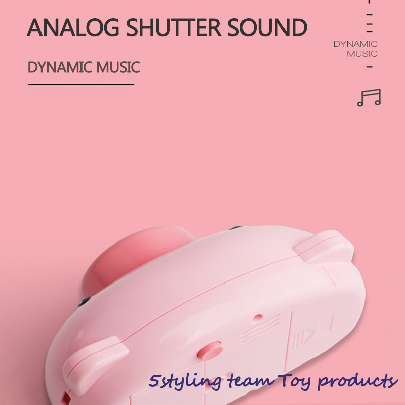 Jitter tikosk, det samme svin, boblekamera, elektrisk lys, musik, pigehjerte, gris, boble, kamera, legetøj.