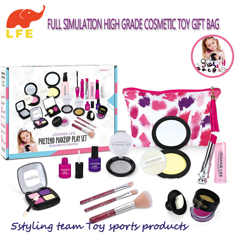 Børns og pigers ornamenter, kosmetik, toiletartikler og legetøjssæt, simulering af blingers familie, prinsessens make-uplegetøj
