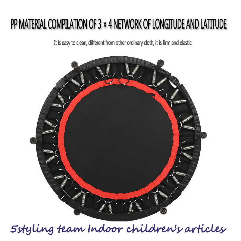 Indvendig voksen forårstrampolin gymnastik trampolin rundt firkantet børns trampolin indenlandske fitness trampolin