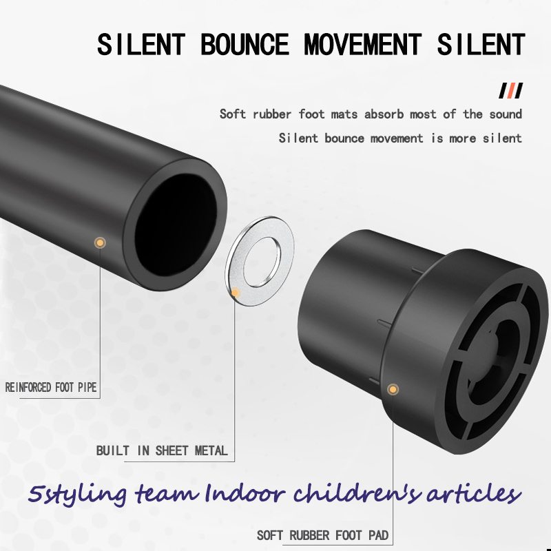 Kommerciel hexagon trampolin til voksen fitness til børn indendørs og udendørs tavs elastisk reb trampolin med gelænder