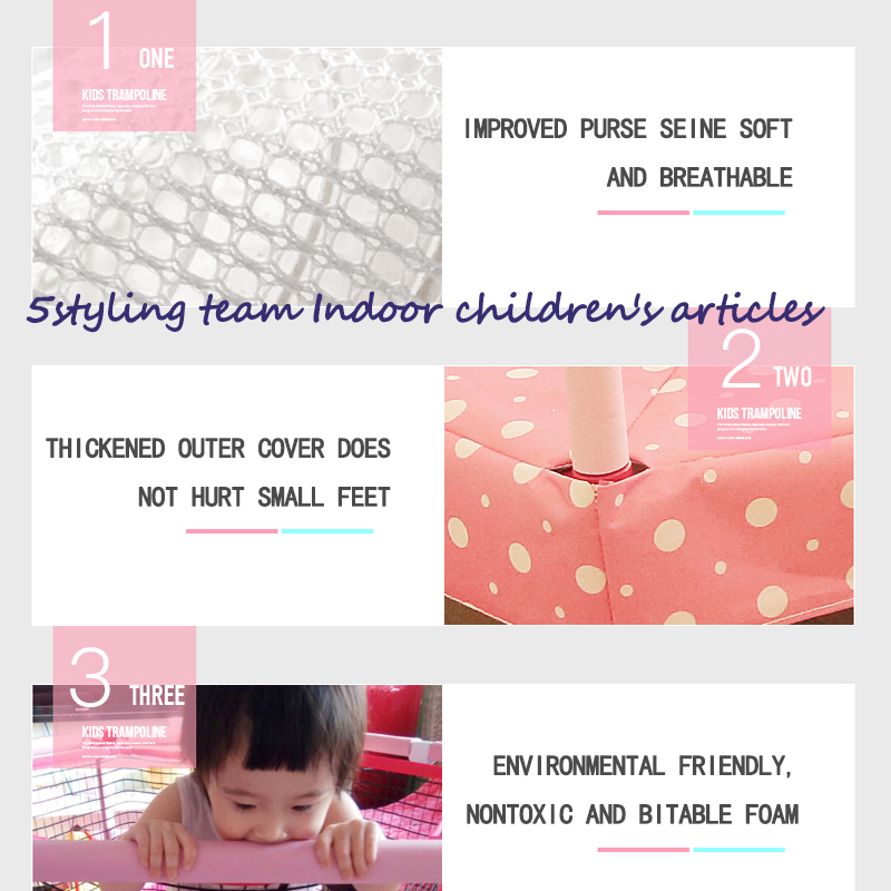 Amerikansk hoppende trampolinbørns indendørs og udendørs hoppende seng netværn forår hoppende seng hoppende sengelegetøj