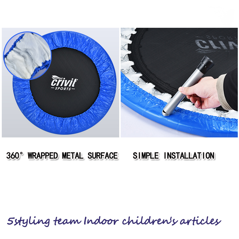 Børns trampolin husholdning trampolin indendørs baby trampolin bungee med gelænder forår trampolin fabrikant direkte salg