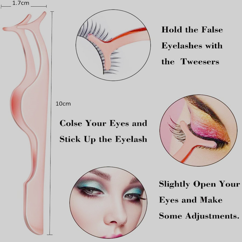 4stk sæt rustfrit stål rose guld øjenbryn saks pincet øjenvipper applikator skrå spids hår pincet makeup brug værktøjskit