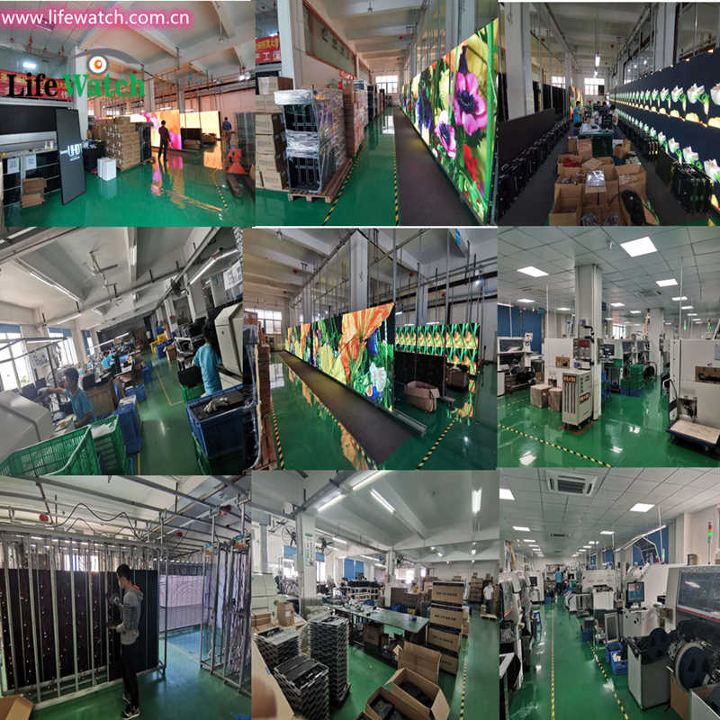 LED-videovægproduktionsværksted for Glocal Customer