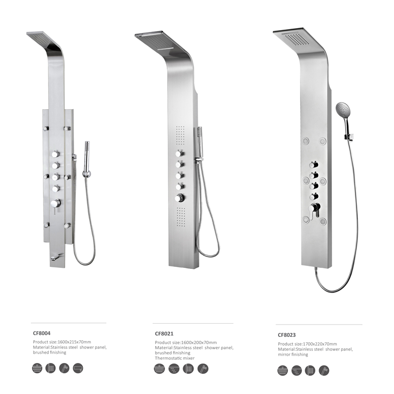 Rustfrit stålbrusepanel CF8016