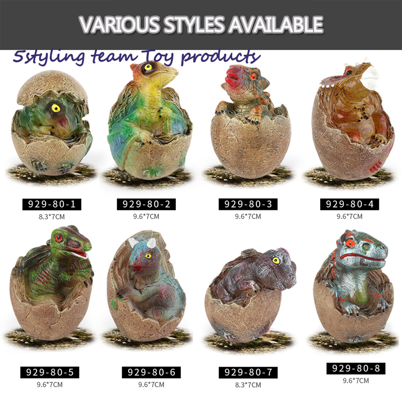Grænseoverskridende særlige formål til Amazon Jurassic blød gummi skal, der bryder lyd, lys, dinosauræg, børns pædagogiske legetøj