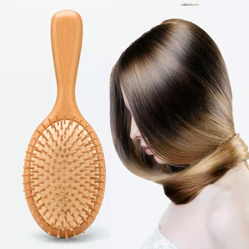 3- klodset Kombinationskit Scalp- massage airbag curling-kam Antistatisk luftpude Maksimér træskam tilpasset