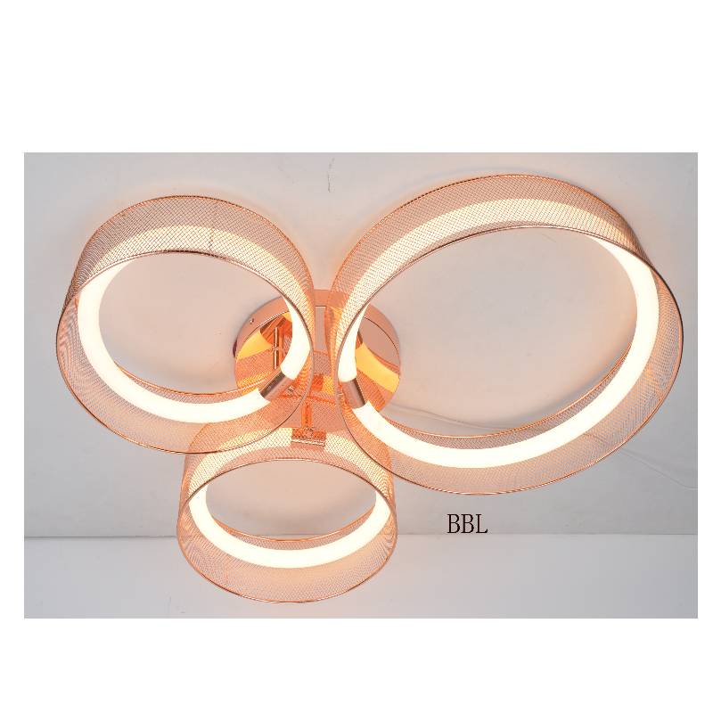 Lampen til LED-loftet med metalmaske og acryl-rør