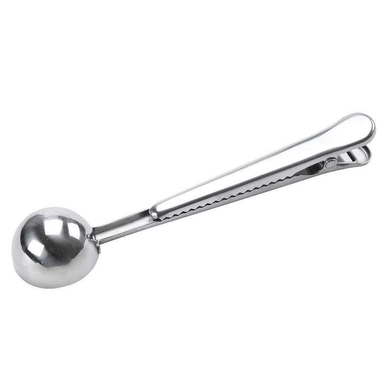 Amazon varmesælgende kaffeske med kaffeposeklemme rustfrit stål kaffeske klip