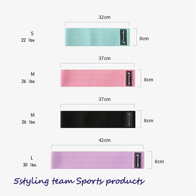 Rexchi \/ Reich yoga med hofte ring Yoga modstand med squat fitness elastisk bånd spændingsbånd strikning
