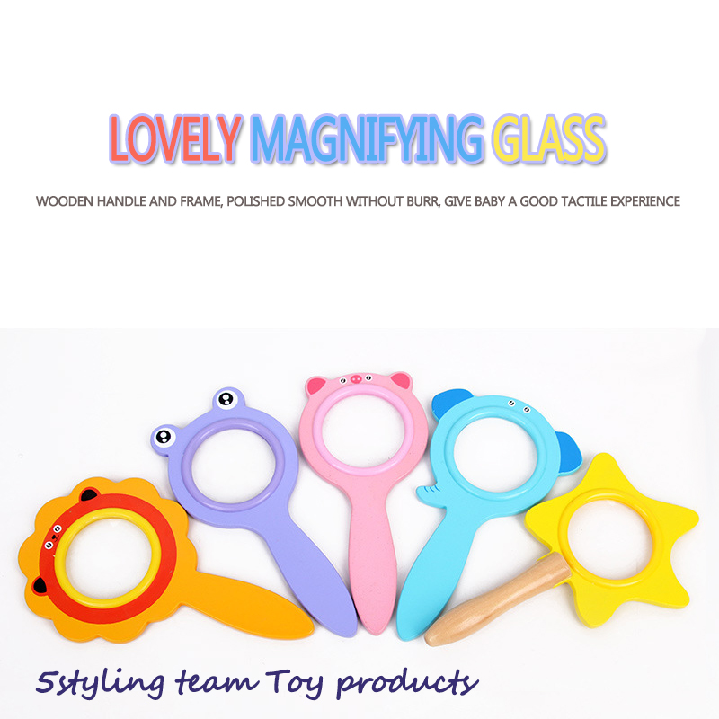 Tegneserie forstørrelsesglas dn07 insekt observatør børns videnskab eksperiment legetøj undervisningshjælp til lille videnskab børnehave 0.1