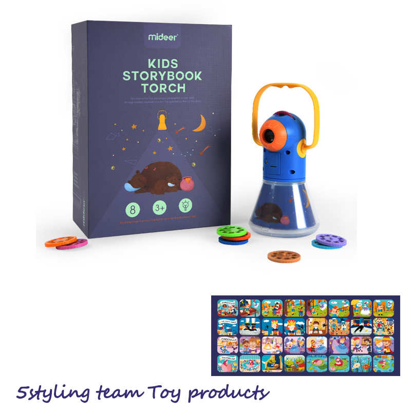 Mideer Milu børns multifunktionshistorikprojektor tre i en stjerne sovende lys natlys lysende legetøj