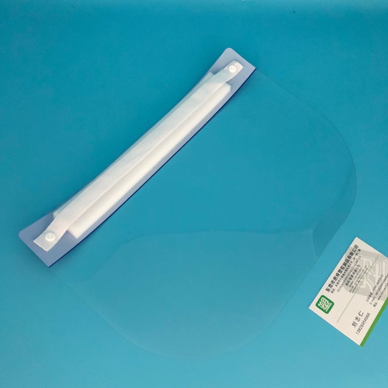 Plastklart beskyttende ansigtsskærm