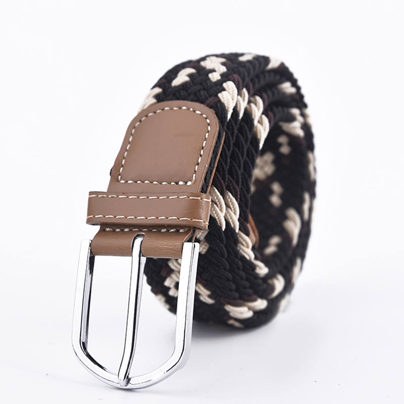 Mode flettet læder elastisk høj kvalitet mand bælte