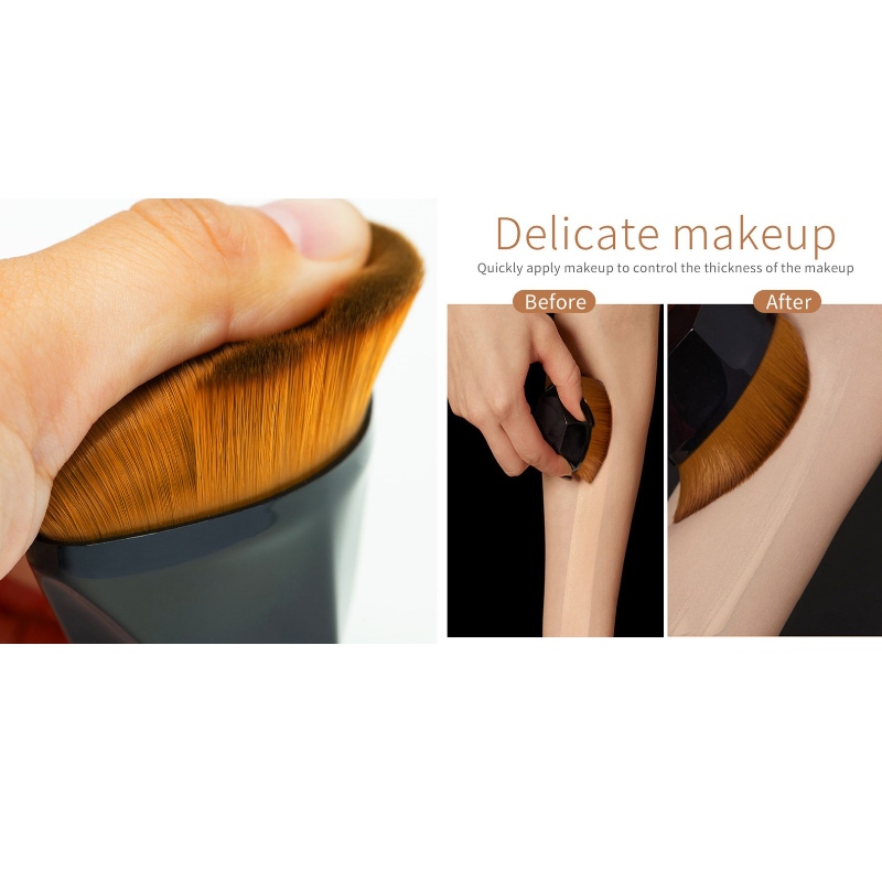 Hot Selling Bærbar kosmetisk makeupbørste Rhombus 55 Foundation Børste Magisk børste makeup naturlige falske Fladhovedbørste special makeup værktøjer