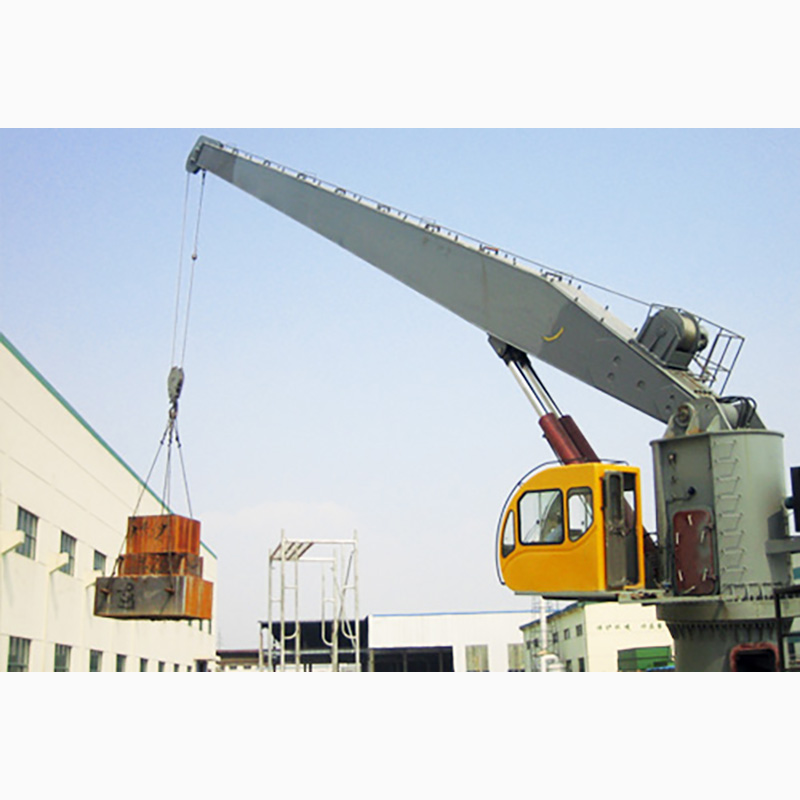 Teleskopisk Boom Slewing Marine Crane