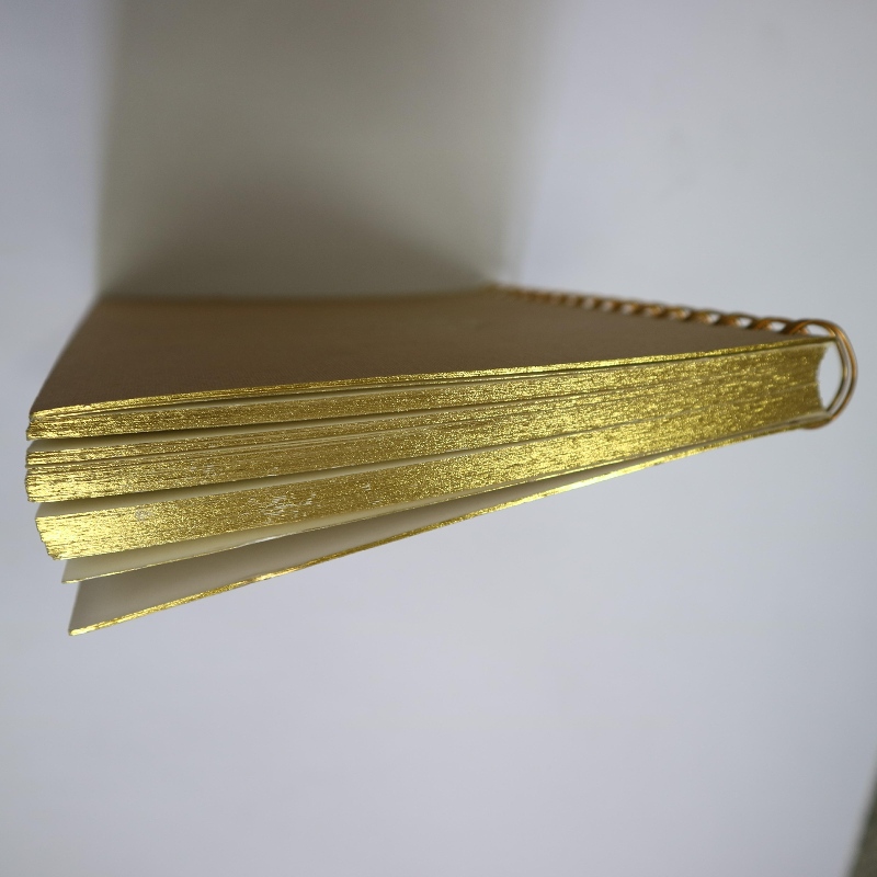 Guldstempling coil bindende notebook retro stil