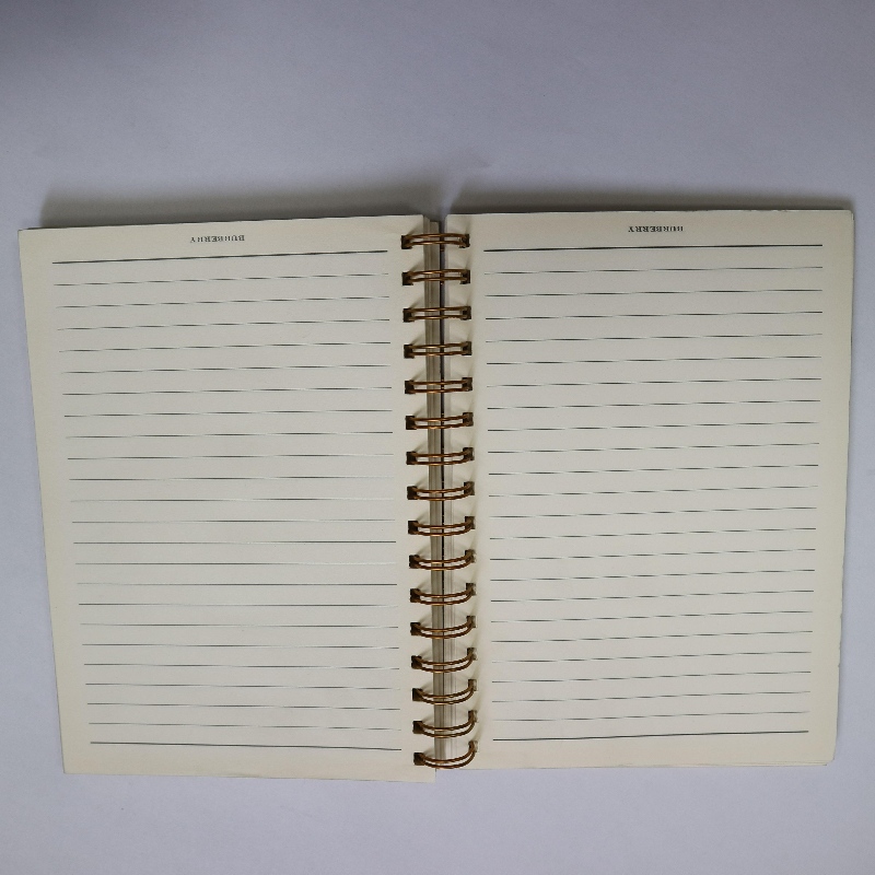 Guldstempling coil bindende notebook retro stil