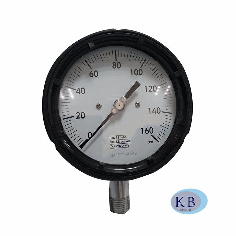 Solid Front Industrial Safety Black Solid From Process Gauge Explosionsbevis Pressure Gauge