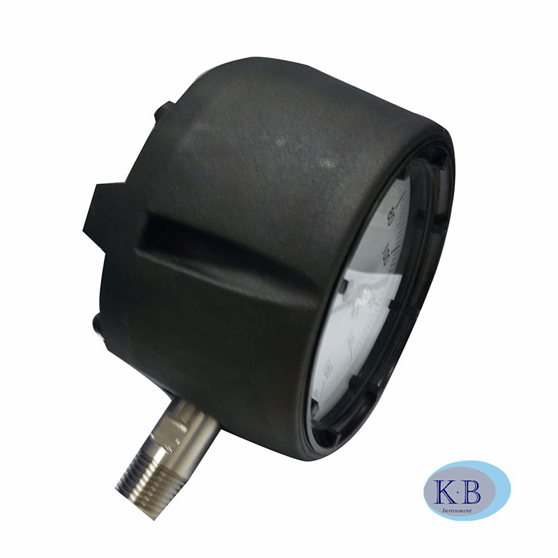 Solid Front Industrial Safety Black Solid From Process Gauge Explosionsbevis Pressure Gauge