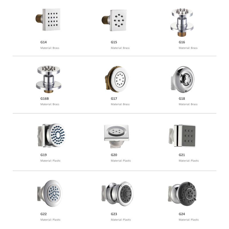 Brusebelpaneltilbehør Serie