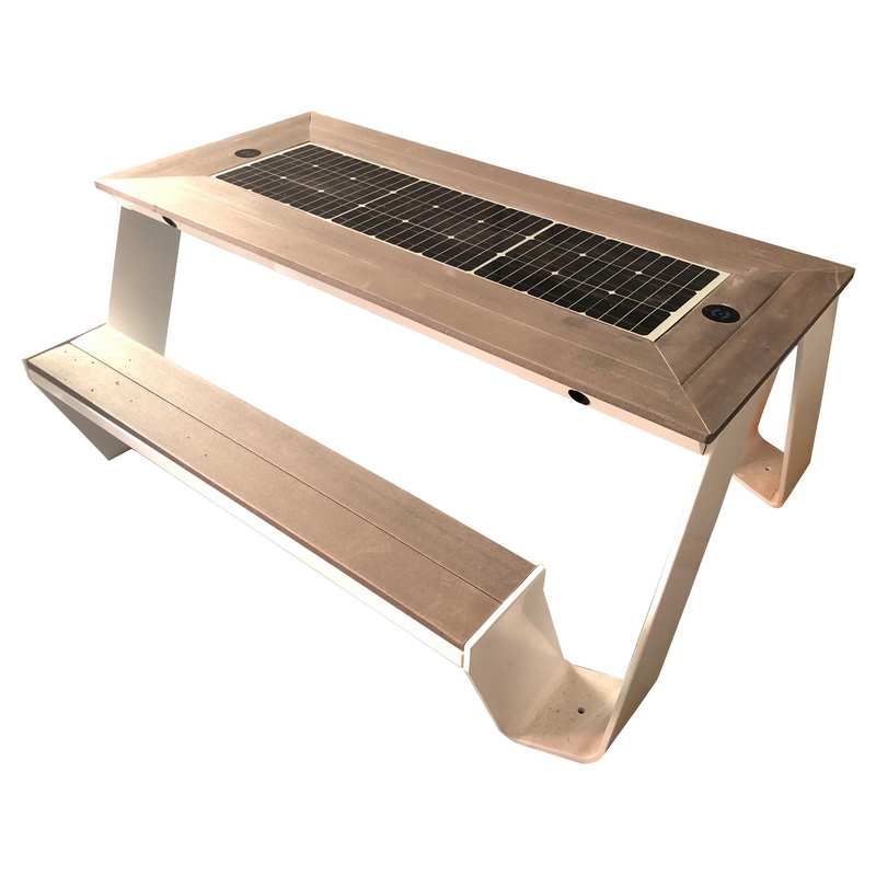 Ny design modestil Høj kvalitet Solar Smart Bench