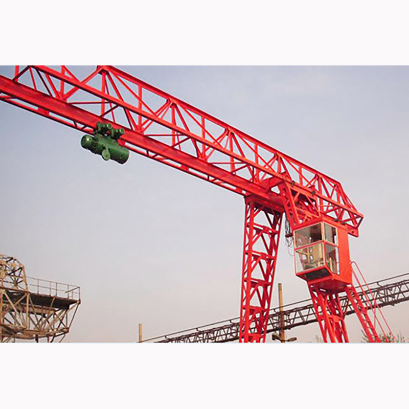 kran til løftning af betonbjælker af førerværn