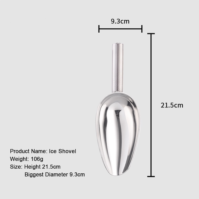 Barværktøj rustfrit stål is Scoop