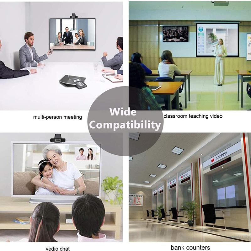 HD 1080P Computer Webcam PC Desktop Desktop Rotable USB 2.0 Kamera med Digital Mikrofon