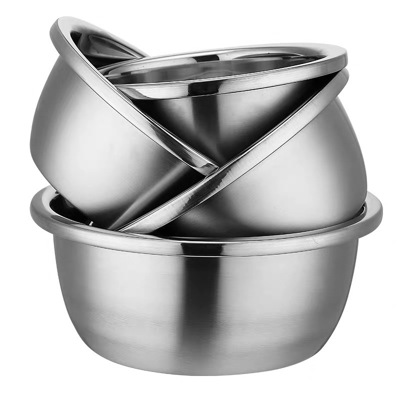 Kitchen Værktøj Stainless Steel 201/304 Solid and durable Basin Thin Edge Basin Salad Mixbowl