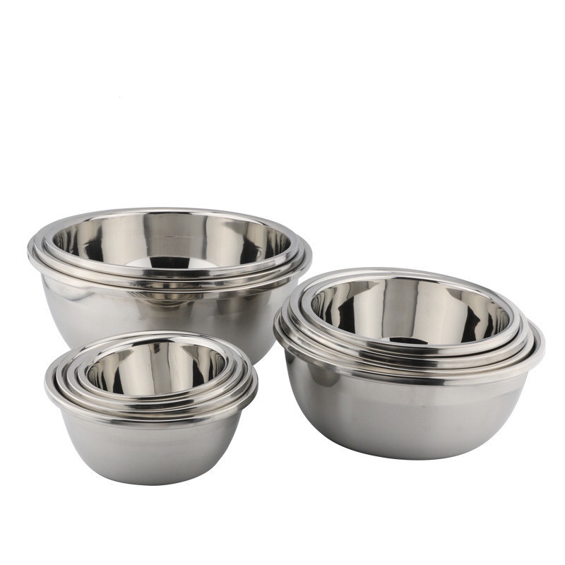 Kitchen Værktøj Stainless Steel 201/304 Solid and durable Basin Thin Edge Basin Salad Mixbowl