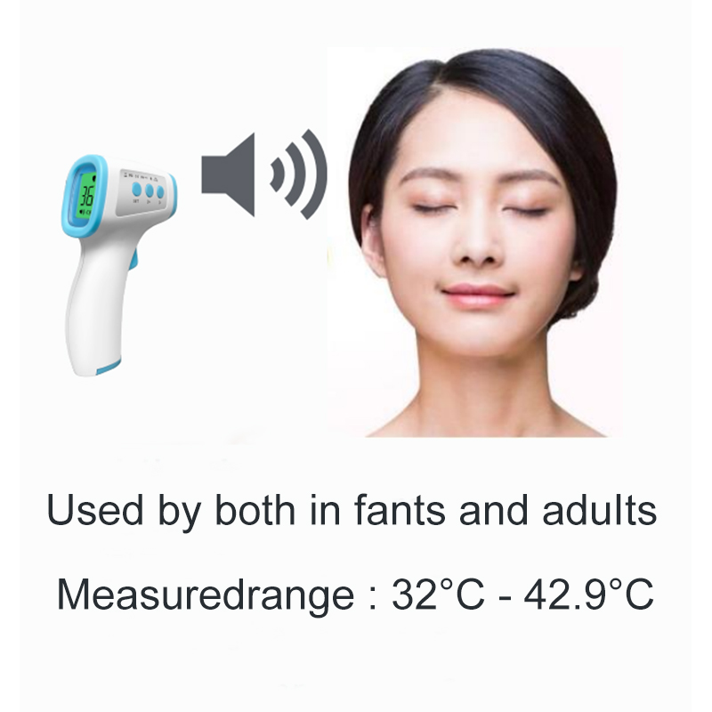 Håndholdt nøjagtig temperaturpistol Ikke-kontakt digitalt infrarødt termometer