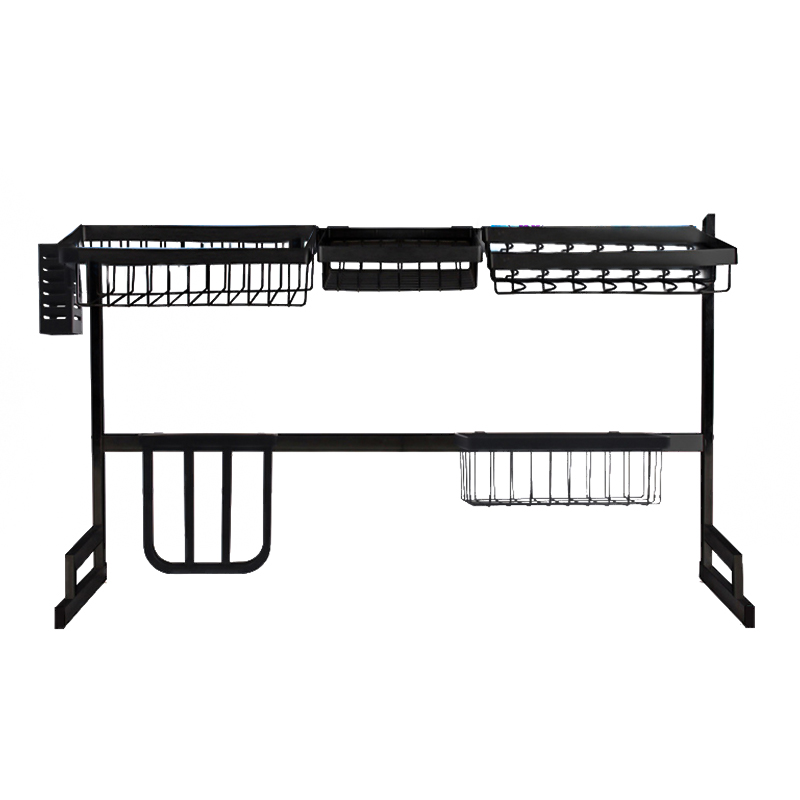 Brugerdefineret rustfrit stål stående type tørring køkkenvaskholder hylder til køkken