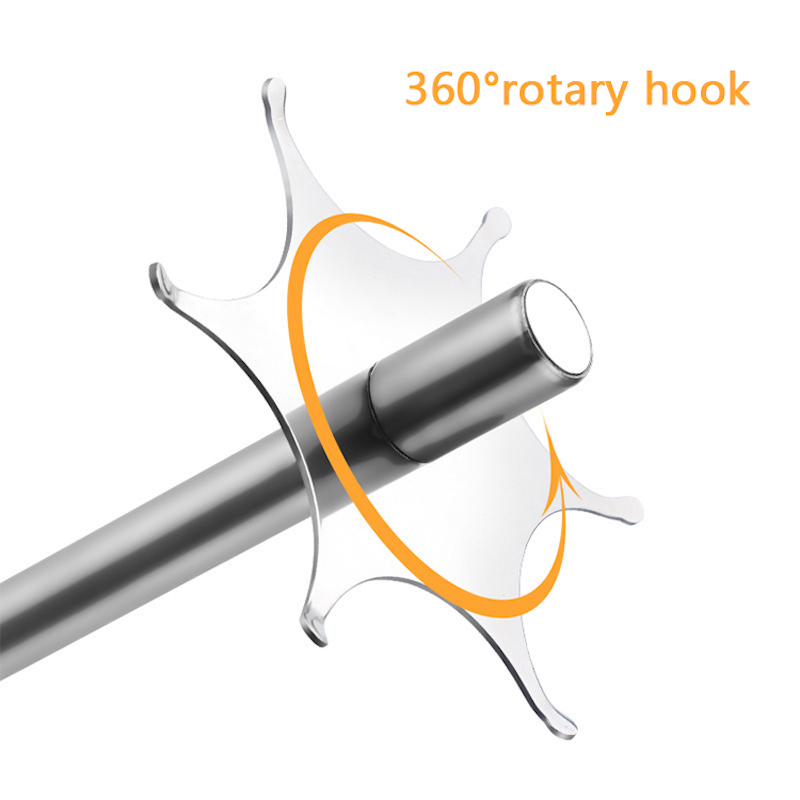 Køkken Rotary Rack Skovlhængere Rustfrit Stål Holder Roterende Opbevaringshylde Madlavningsredskaber Organizer