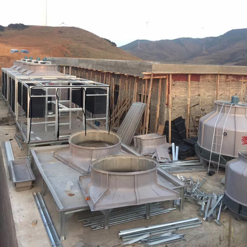 Cross flow firkantet køletårn køleudstyr sprøjtestøbningsudstyr centralt klimaanlæg udstyr køletårn