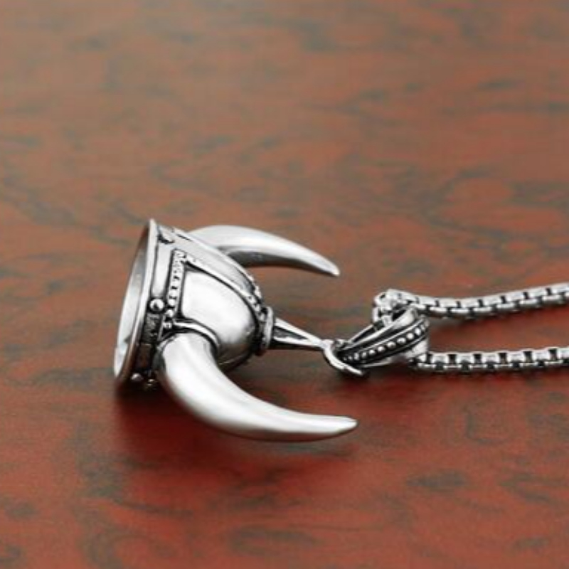 Europæiske og amerikanske udenlandske juveler, der dominerer personligheder mænd's hjelm af rustfrit stål vedhæng europæiske og amerikanske retro-hjelme vedhæng