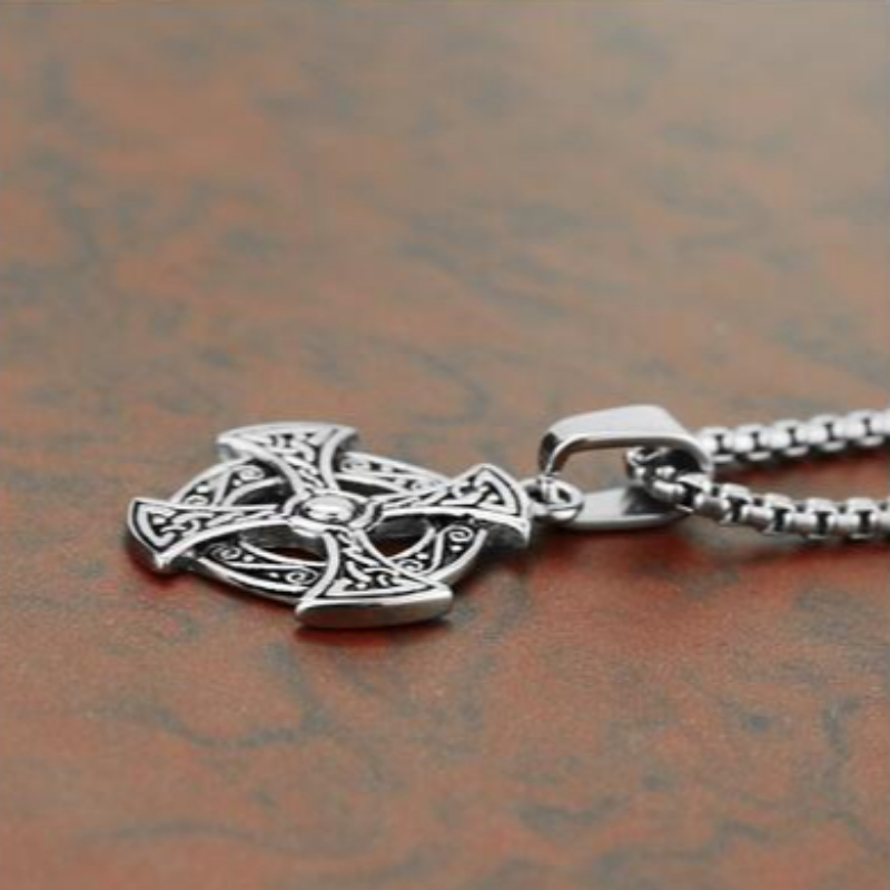 Personlige smykker Koreanske modemænd's Stainless Steel Cross Pendant tag Retro Mønst Cross Pendant