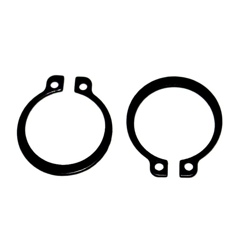 Rustfrit stål SS304 sort metrisk DIN471 C Type ring til skaft