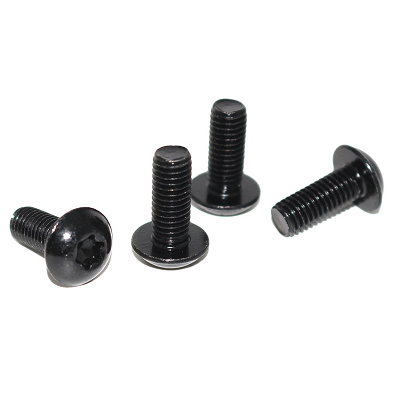 Høj præcision ISO7380 T20 BIACK OXIDE Knap Hovedkopskrue Torx skrue