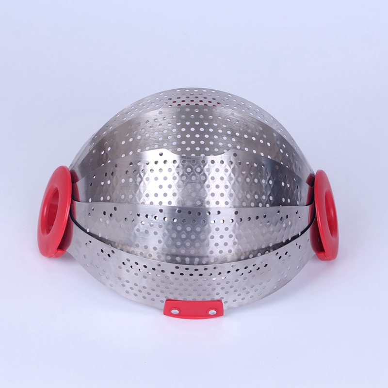 Høj kvalitet Nyt rustfrit stål Sammenfoldelig dræner madolie vandfilter