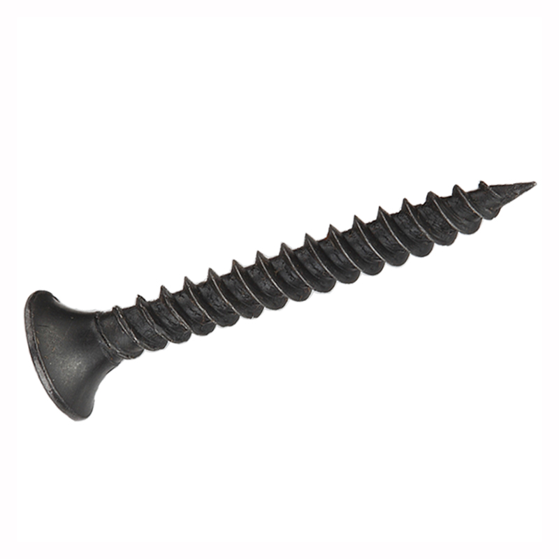 Sort, fosfateret forsænket hoved rustfrit stål fintråd selvskærende skruer