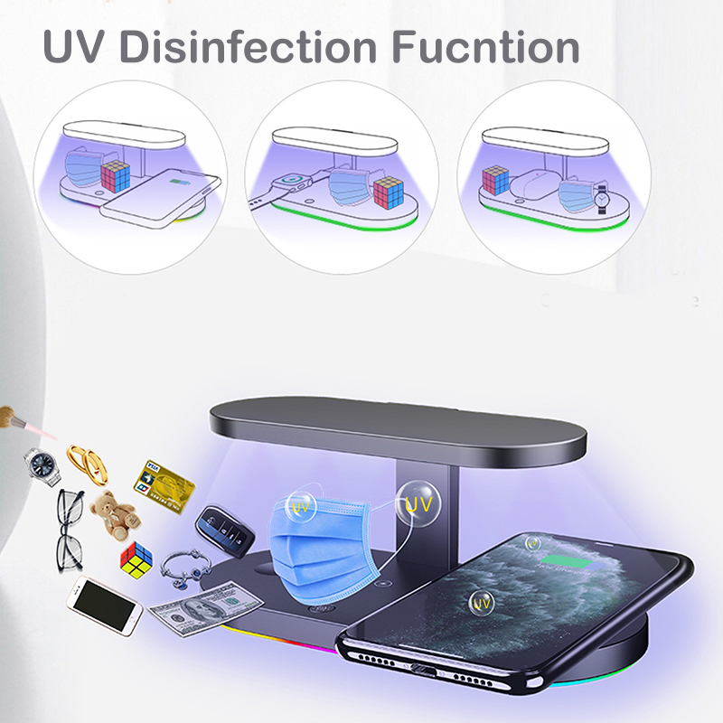 UV-sterilisator og trådløs oplader