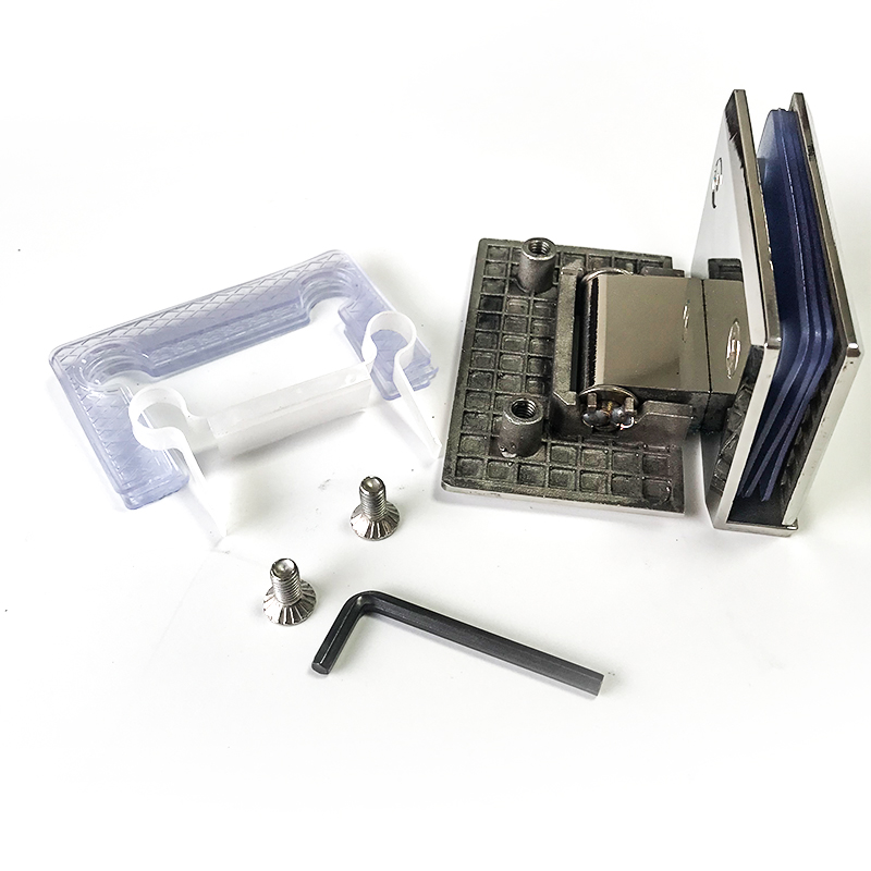 Præcision støbt toiletspænde hængsel 90 grade bilateral glasdør clips wine clips bruserum glashængsel