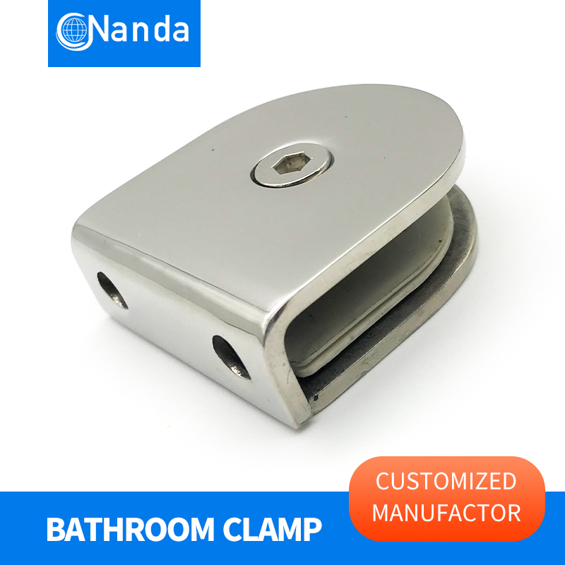 Kode for afskærmning af glas af rustfrit stål 0 Grad af fast clip af glasguardrail partition kode bruserum glasforbindelse